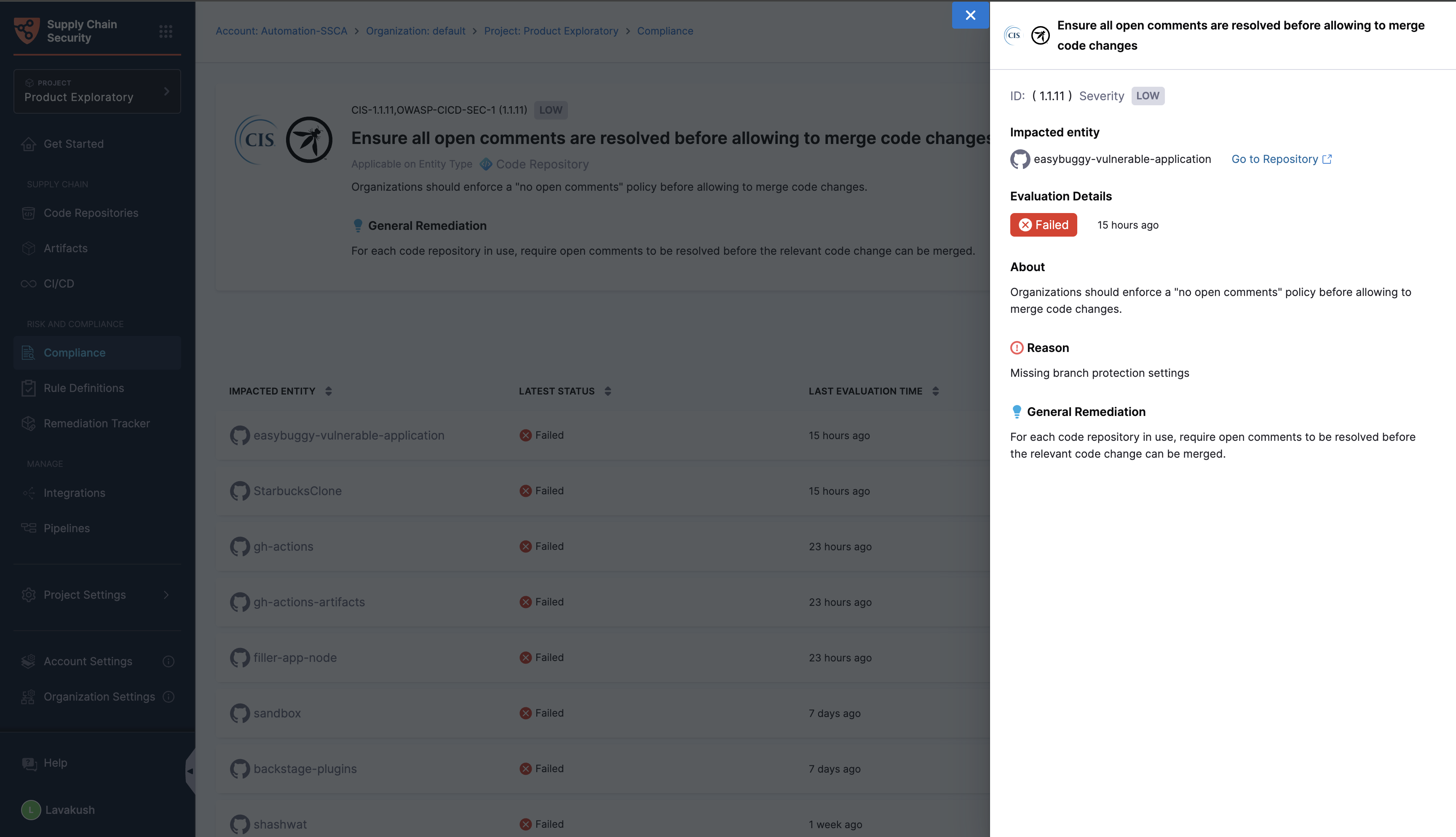 Evaluation details for an impacted target